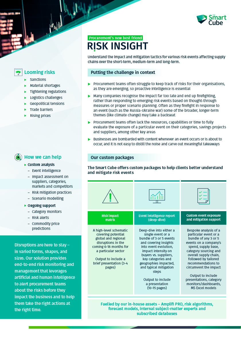 Risk Insight - Procurement's new best friend | Factsheet